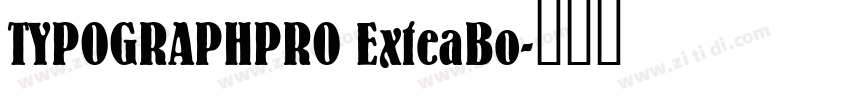 TYPOGRAPHPRO ExteaBo字体转换